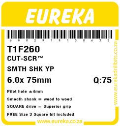 T1F260 - Cut Screw -T1F260_Label_T